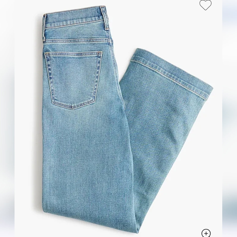 NWT J.Crew Factory Women's Classic wide-leg jean in all-day stretch Sz 28 $128 - Picture 4 of 9